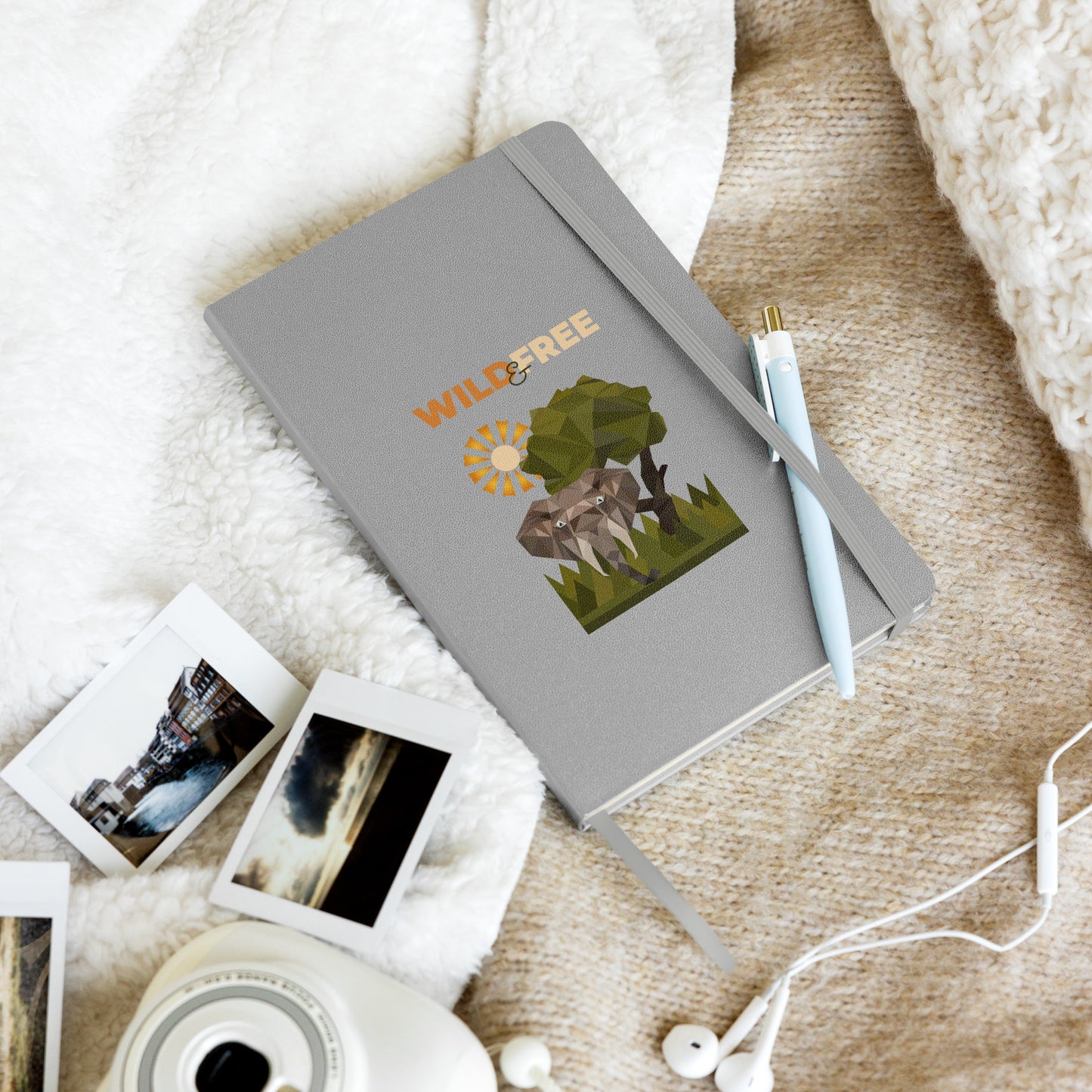Wild & Free Hardcover Journal - Safari Inspired Journal - ELMUGO