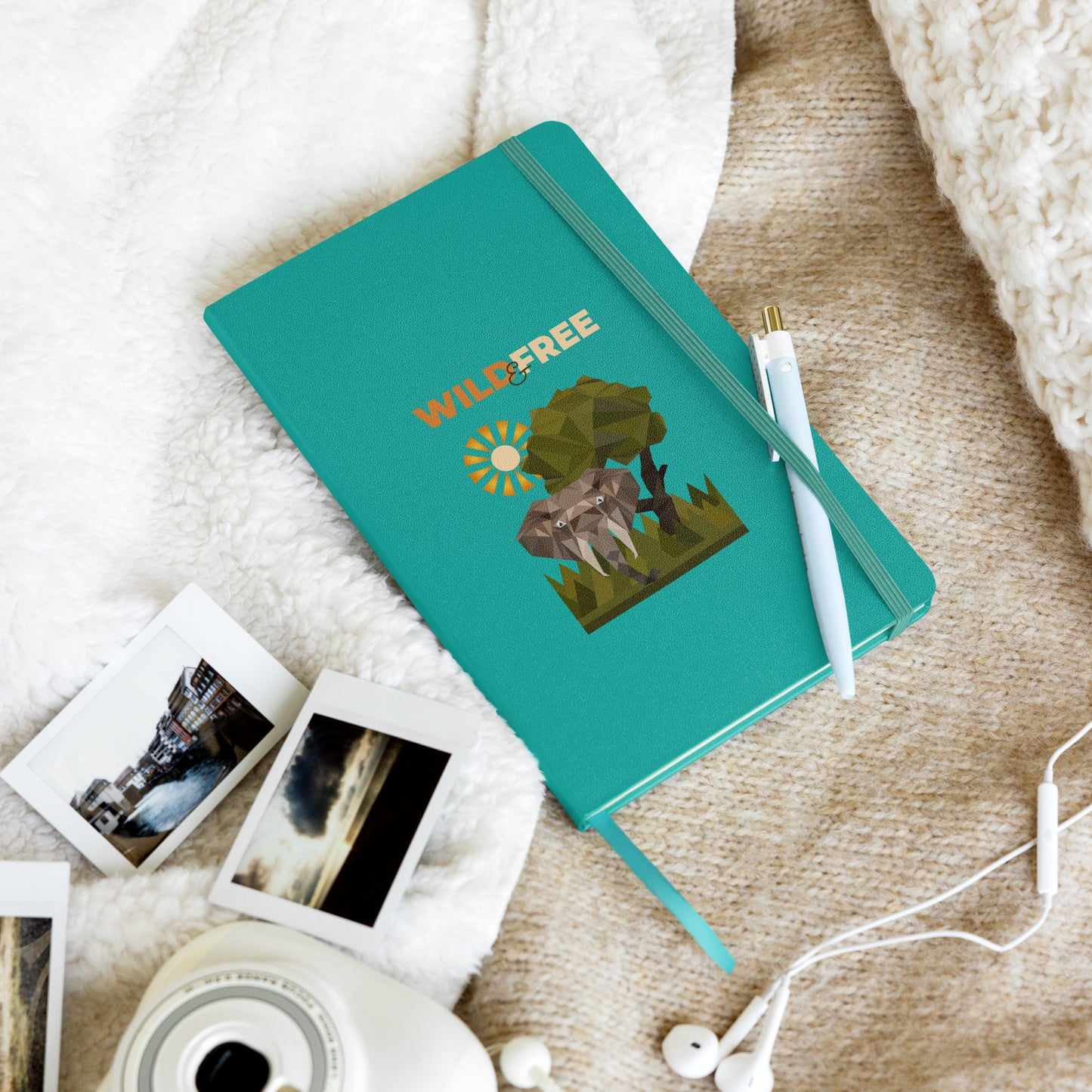 Wild & Free Hardcover Journal - Safari Inspired Journal - ELMUGO