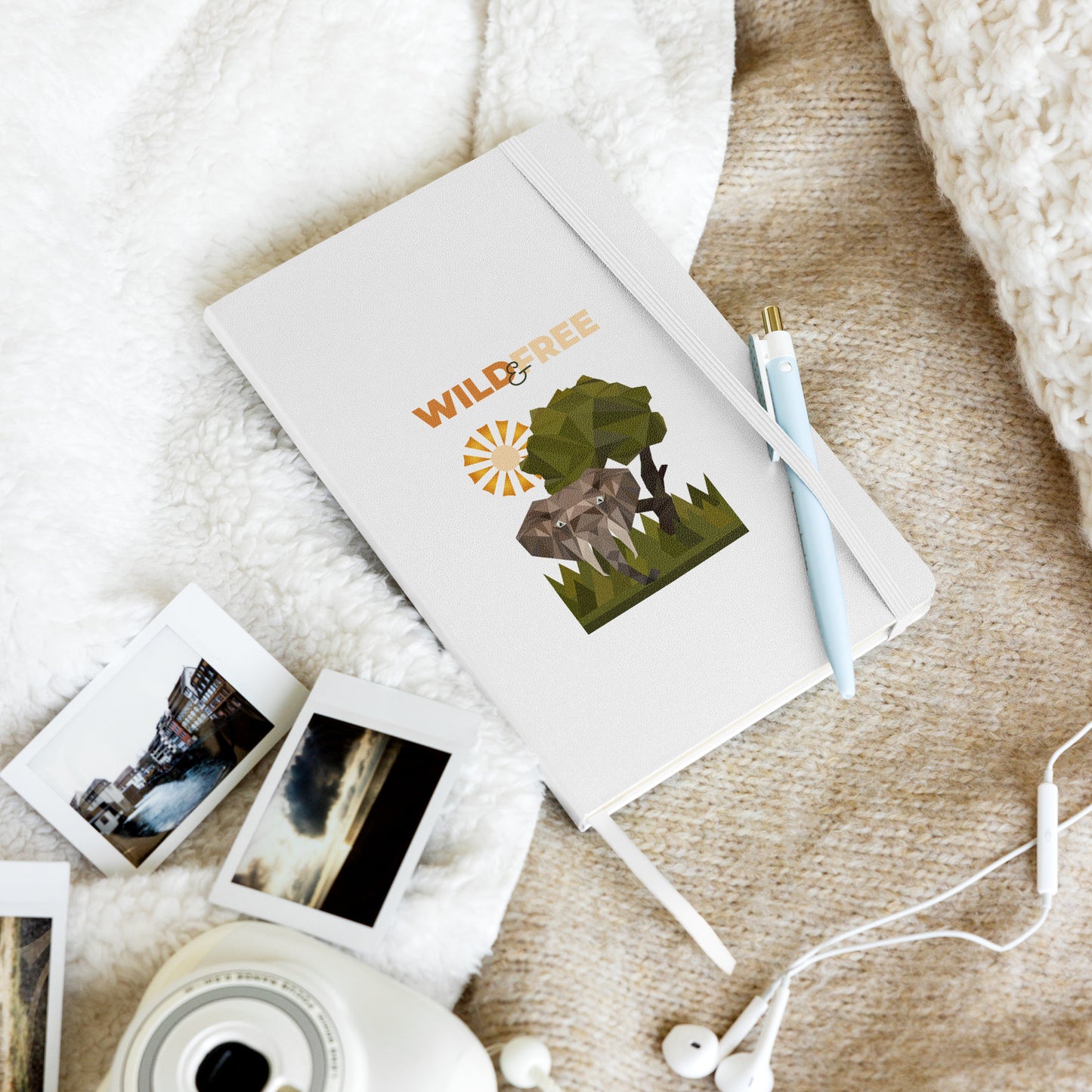 Wild & Free Hardcover Journal - Safari Inspired Journal - ELMUGO