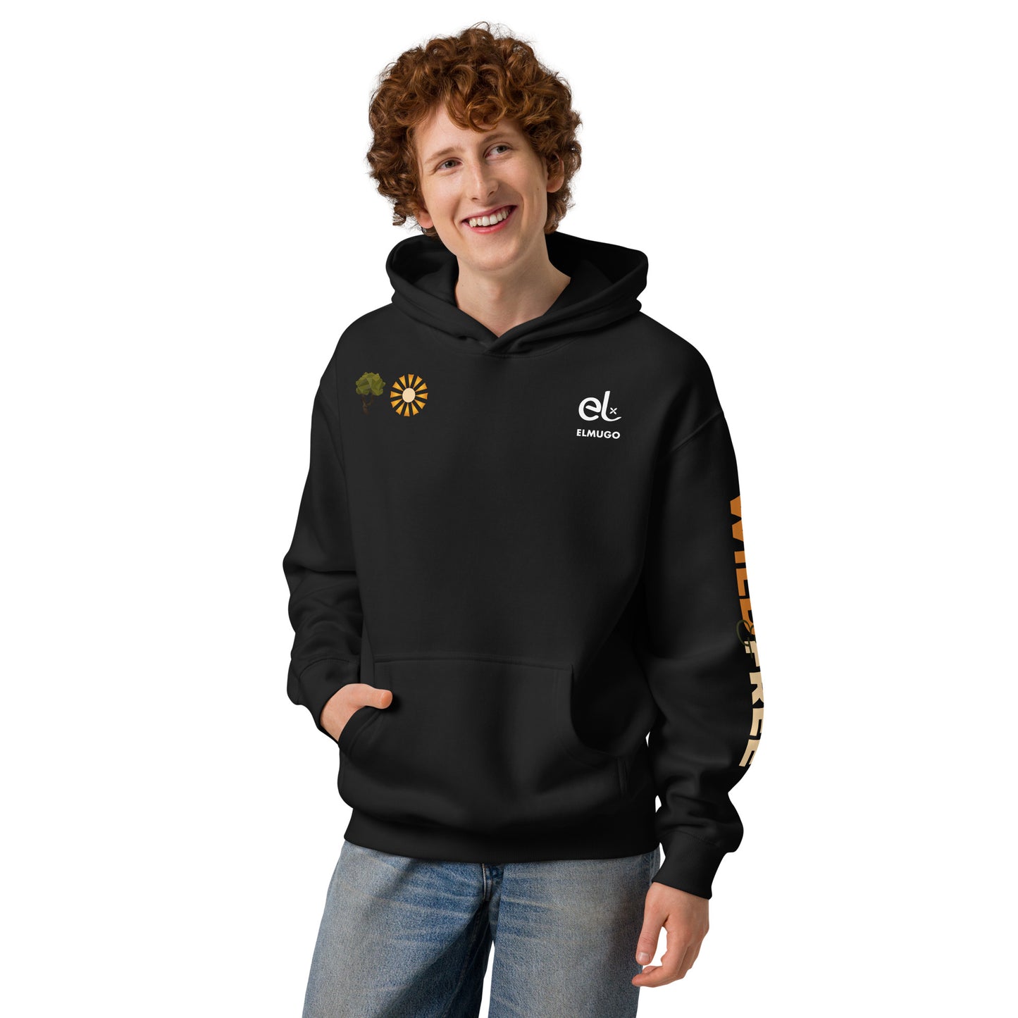 Roaming Giant Hoodie - Elephant Graphic Pullover Hoodie - ELMUGO