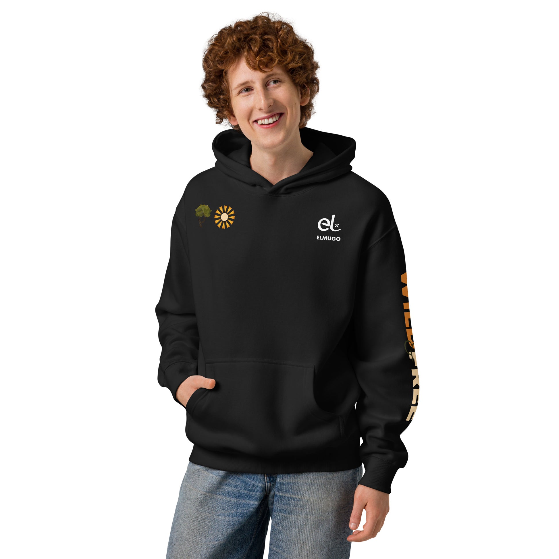 Roaming Giant Hoodie - Elephant Graphic Pullover Hoodie - ELMUGO