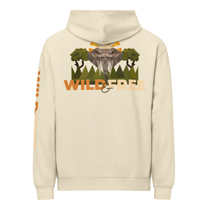 Roaming Giant Hoodie - Elephant Graphic Pullover Hoodie - ELMUGO