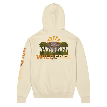 Roaming Giant Hoodie - Elephant Graphic Pullover Hoodie - ELMUGO