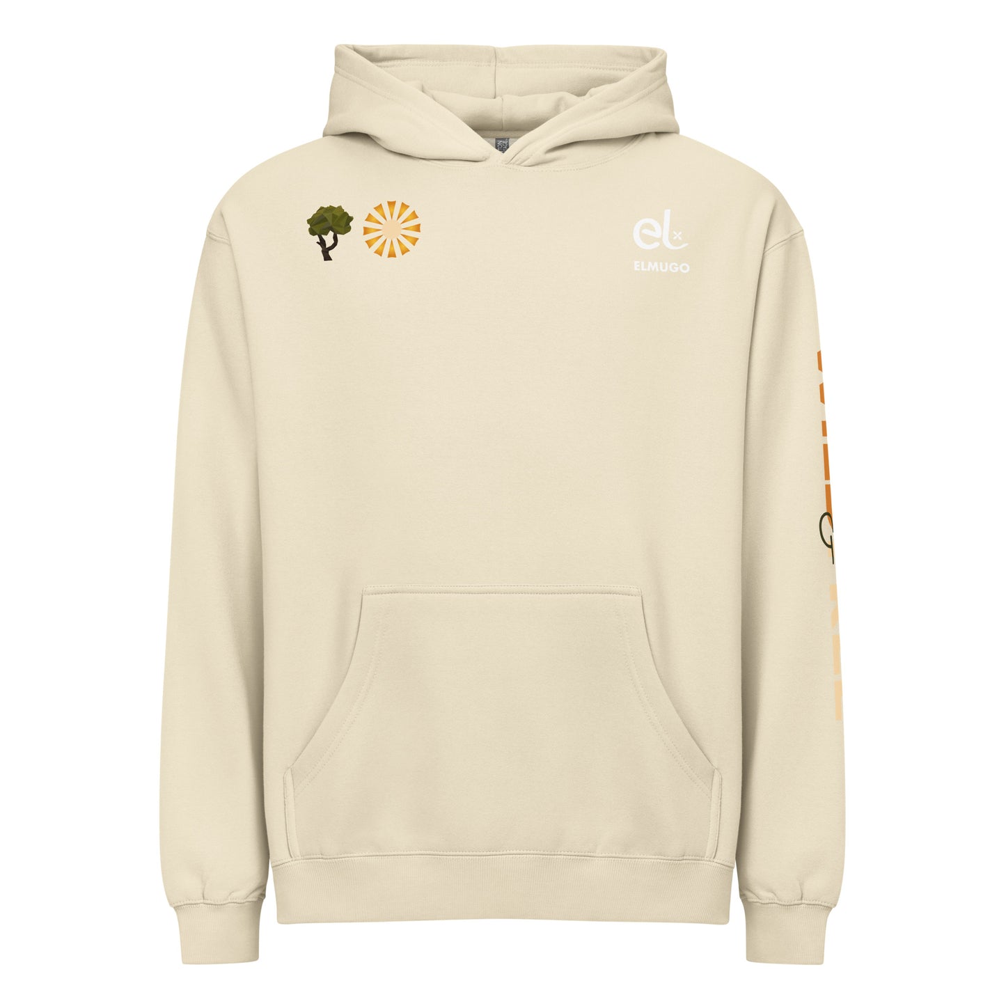 Roaming Giant Hoodie - Elephant Graphic Pullover Hoodie - ELMUGO