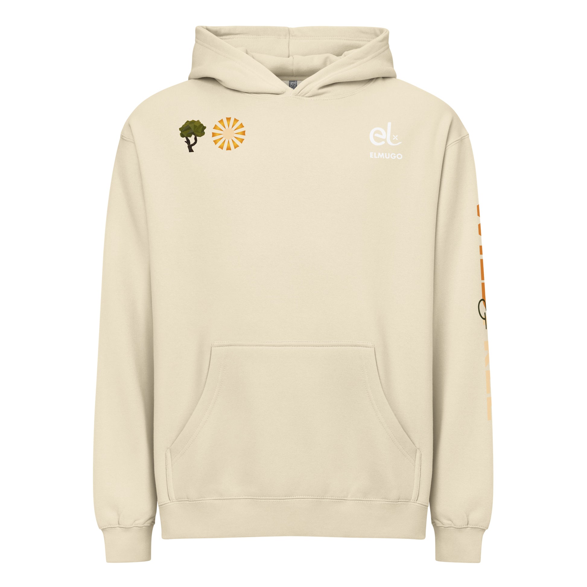 Roaming Giant Hoodie - Elephant Graphic Pullover Hoodie - ELMUGO