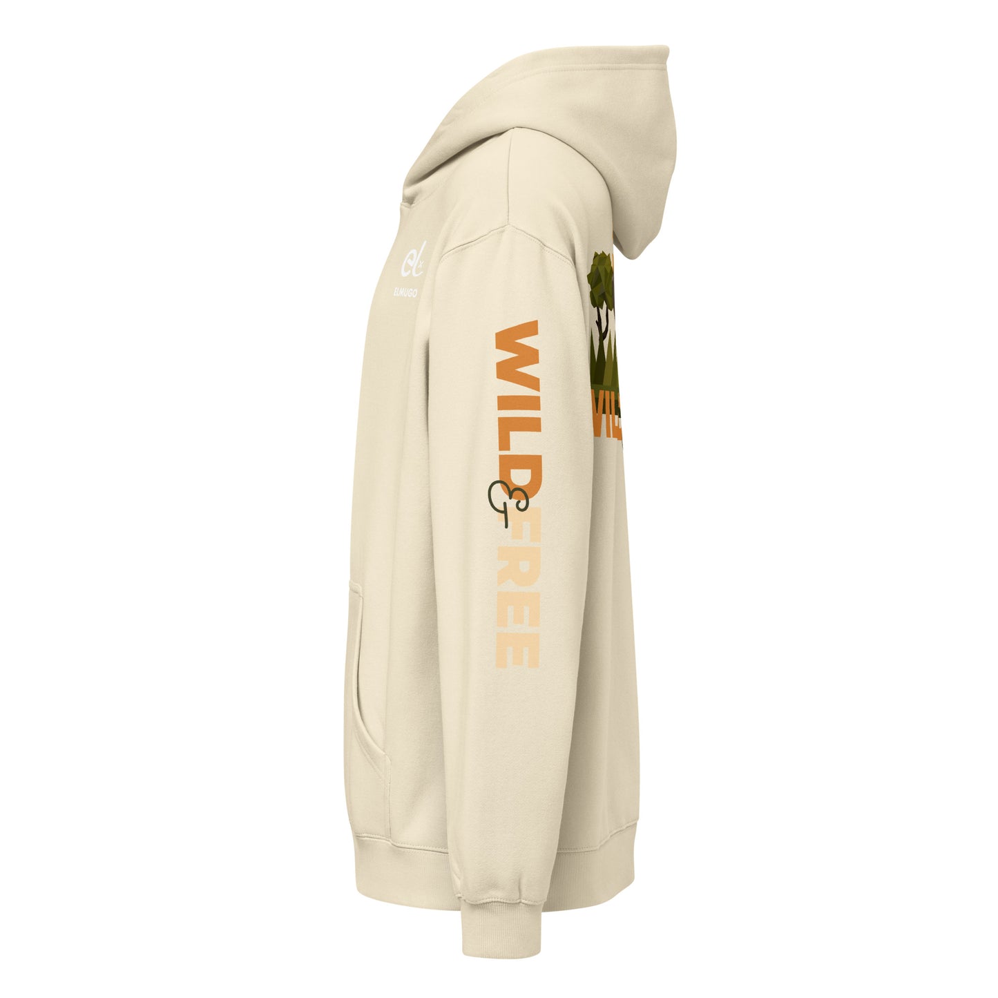 Roaming Giant Hoodie - Elephant Graphic Pullover Hoodie - ELMUGO