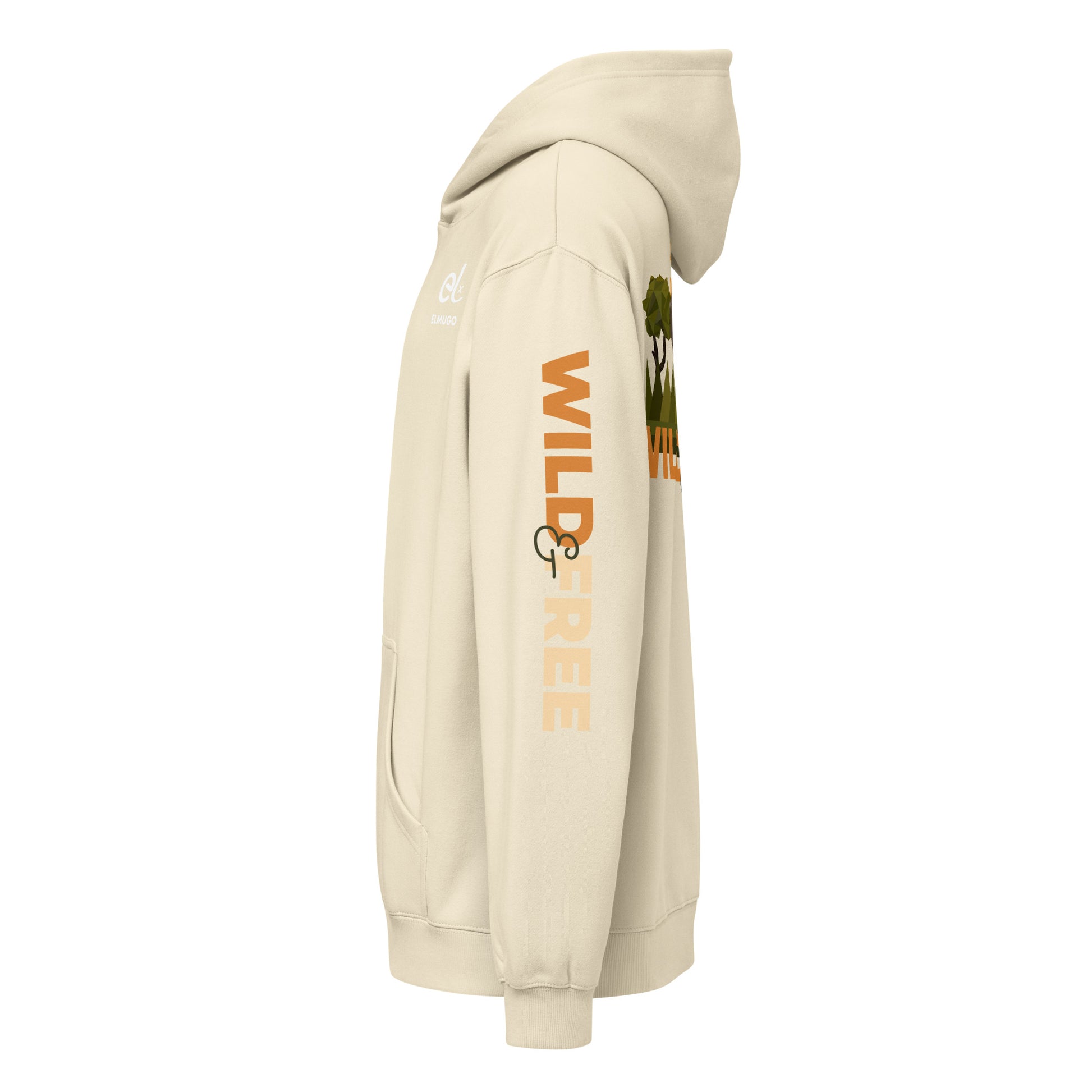 Roaming Giant Hoodie - Elephant Graphic Pullover Hoodie - ELMUGO