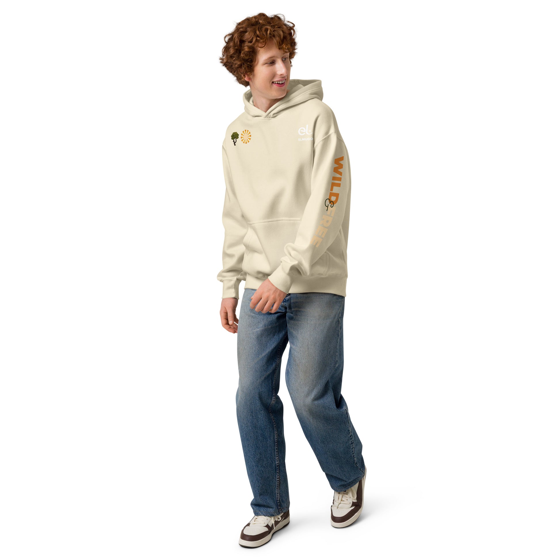Roaming Giant Hoodie - Elephant Graphic Pullover Hoodie - ELMUGO