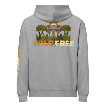 Roaming Giant Hoodie - Elephant Graphic Pullover Hoodie - ELMUGO