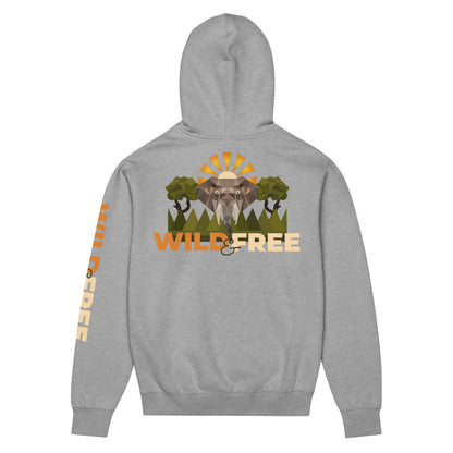 Roaming Giant Hoodie - Elephant Graphic Pullover Hoodie - ELMUGO