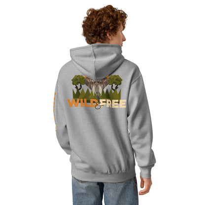 Roaming Giant Hoodie - Elephant Graphic Pullover Hoodie - ELMUGO