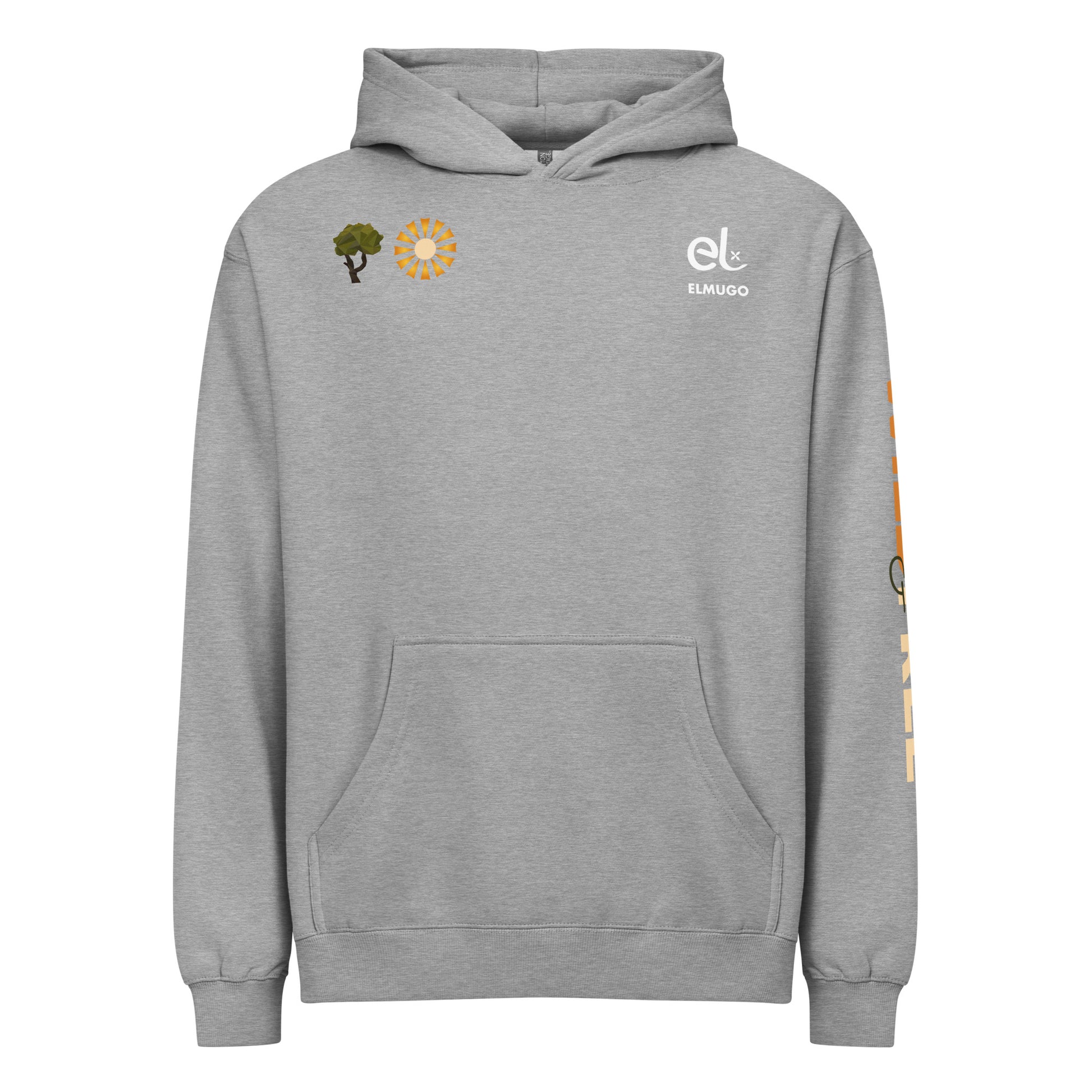 Roaming Giant Hoodie - Elephant Graphic Pullover Hoodie - ELMUGO
