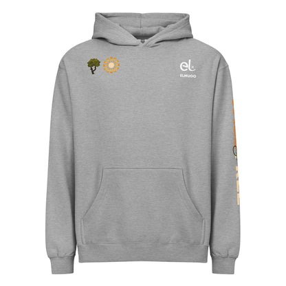 Roaming Giant Hoodie - Elephant Graphic Pullover Hoodie - ELMUGO