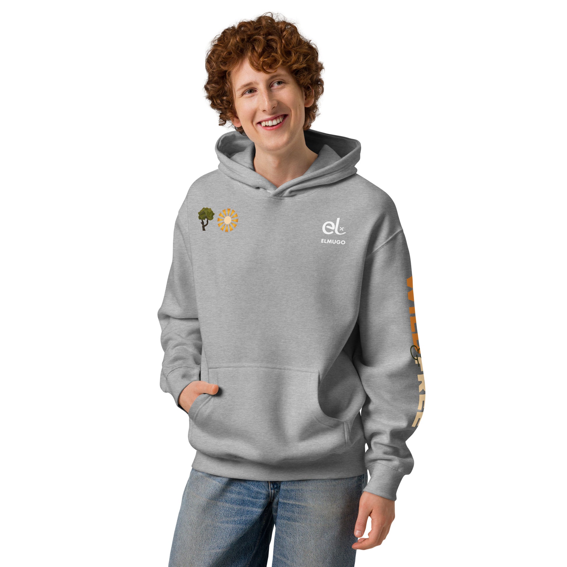 Roaming Giant Hoodie - Elephant Graphic Pullover Hoodie - ELMUGO