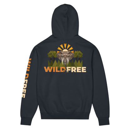 Roaming Giant Hoodie - Elephant Graphic Pullover Hoodie - ELMUGO