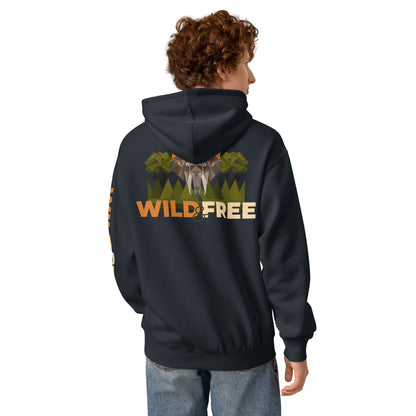Roaming Giant Hoodie - Elephant Graphic Pullover Hoodie - ELMUGO