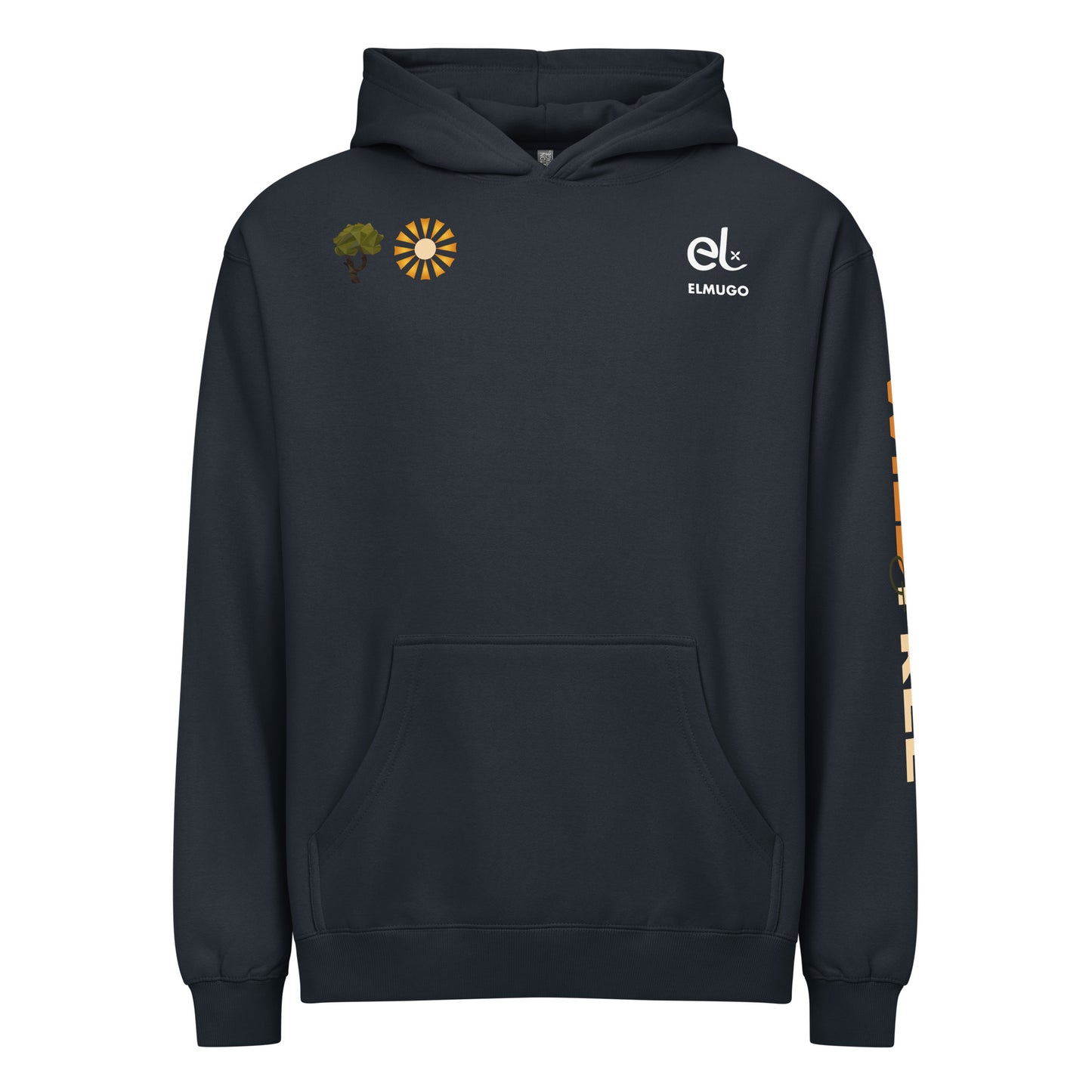 Roaming Giant Hoodie - Elephant Graphic Pullover Hoodie - ELMUGO