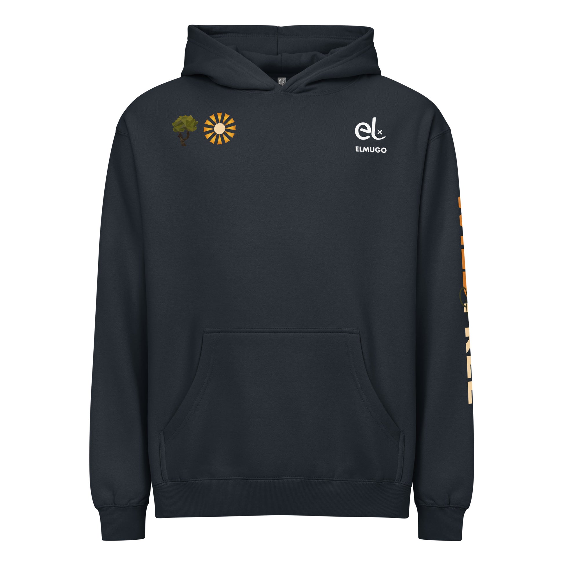 Roaming Giant Hoodie - Elephant Graphic Pullover Hoodie - ELMUGO