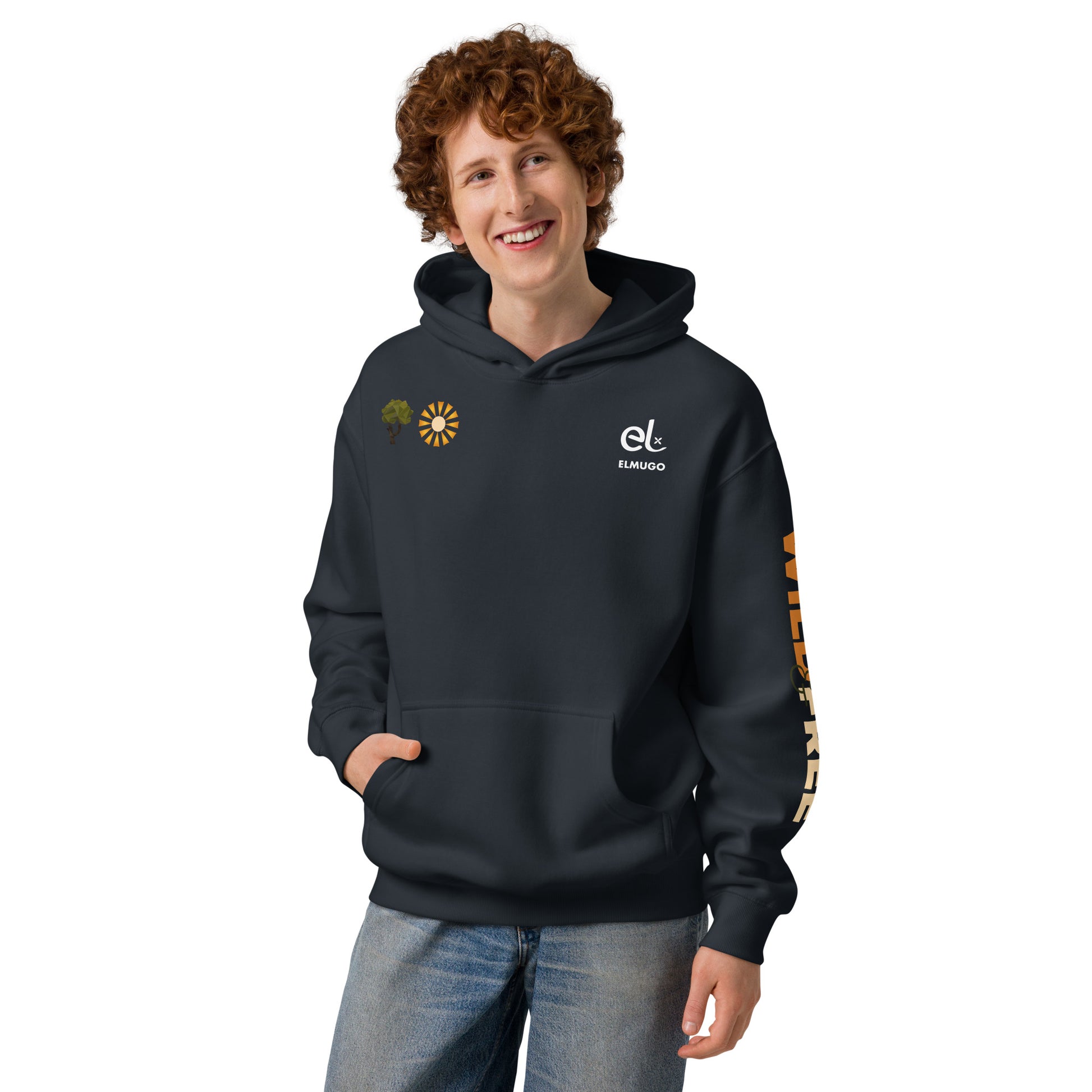 Roaming Giant Hoodie - Elephant Graphic Pullover Hoodie - ELMUGO