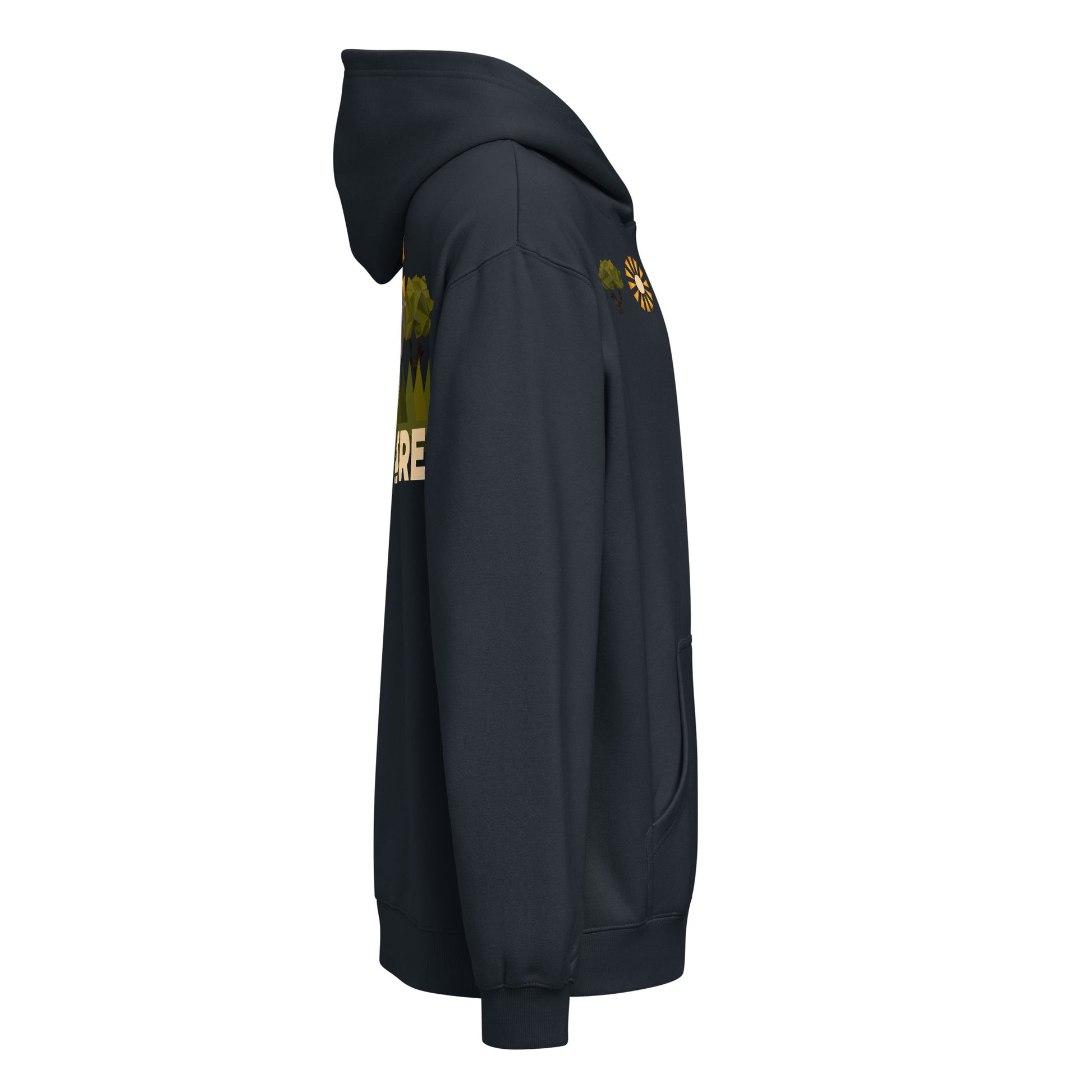 Roaming Giant Hoodie - Elephant Graphic Pullover Hoodie - ELMUGO