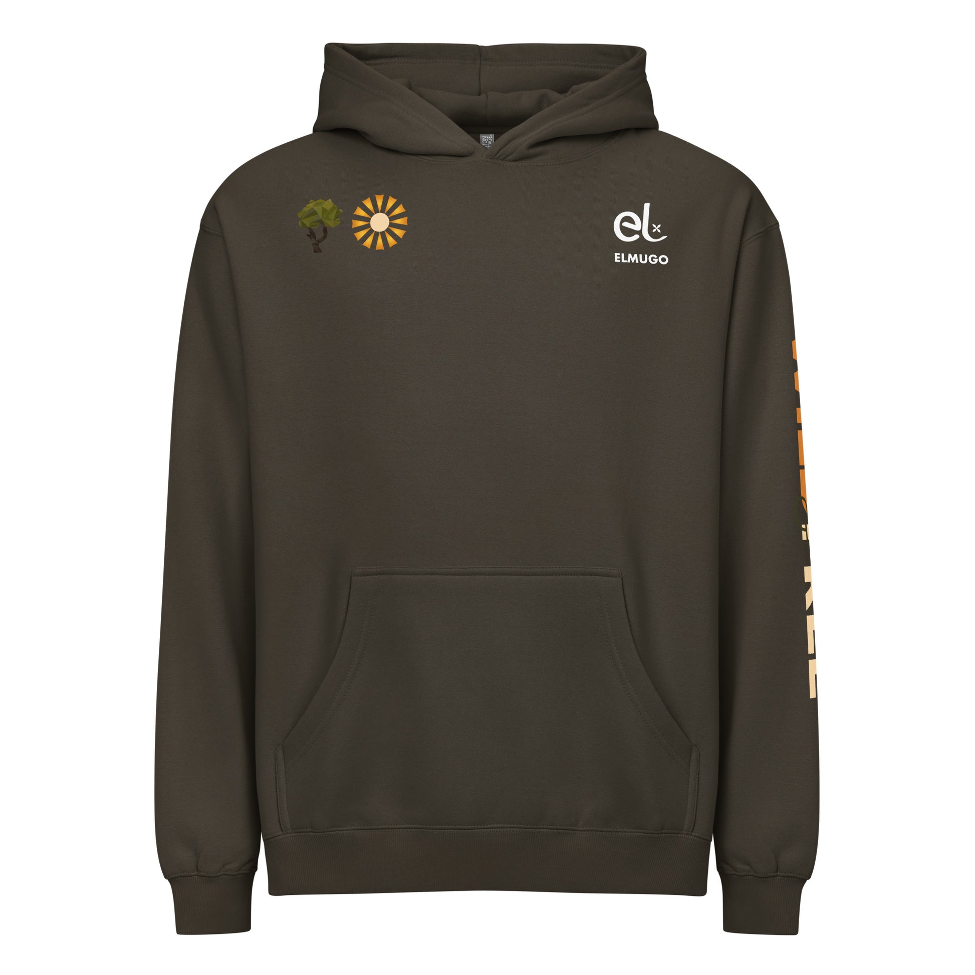 Roaming Giant Hoodie - Elephant Graphic Pullover Hoodie - ELMUGO