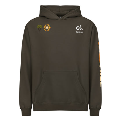 Roaming Giant Hoodie - Elephant Graphic Pullover Hoodie - ELMUGO