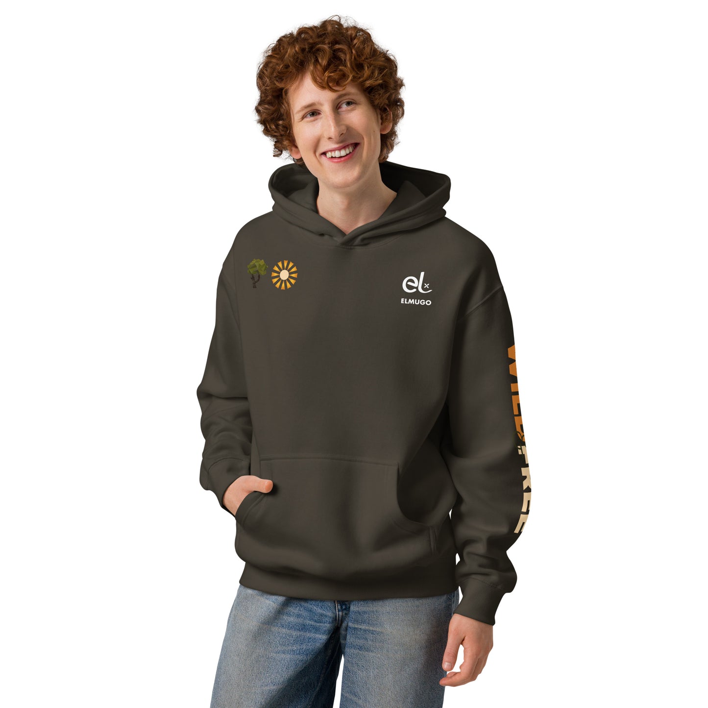Roaming Giant Hoodie - Elephant Graphic Pullover Hoodie - ELMUGO