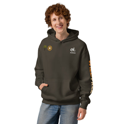 Roaming Giant Hoodie - Elephant Graphic Pullover Hoodie - ELMUGO