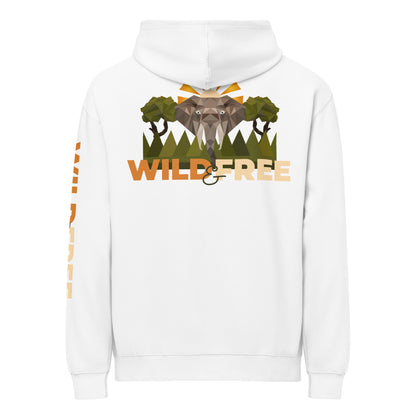 Roaming Giant Hoodie - Elephant Graphic Pullover Hoodie - ELMUGO