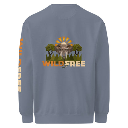 Roaming Giant Sweatshirt - Elephant Graphic Sweatshirt - ELMUGO