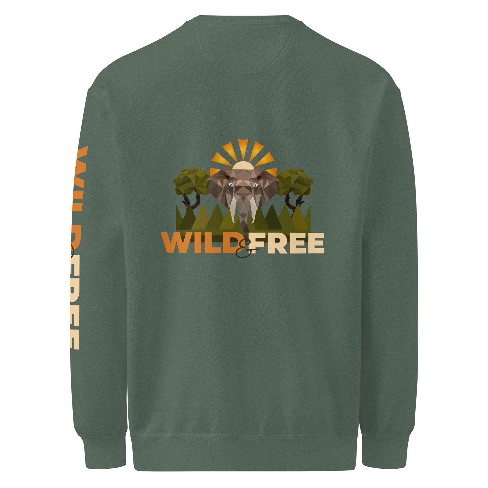 Roaming Giant Sweatshirt - Elephant Graphic Sweatshirt - ELMUGO