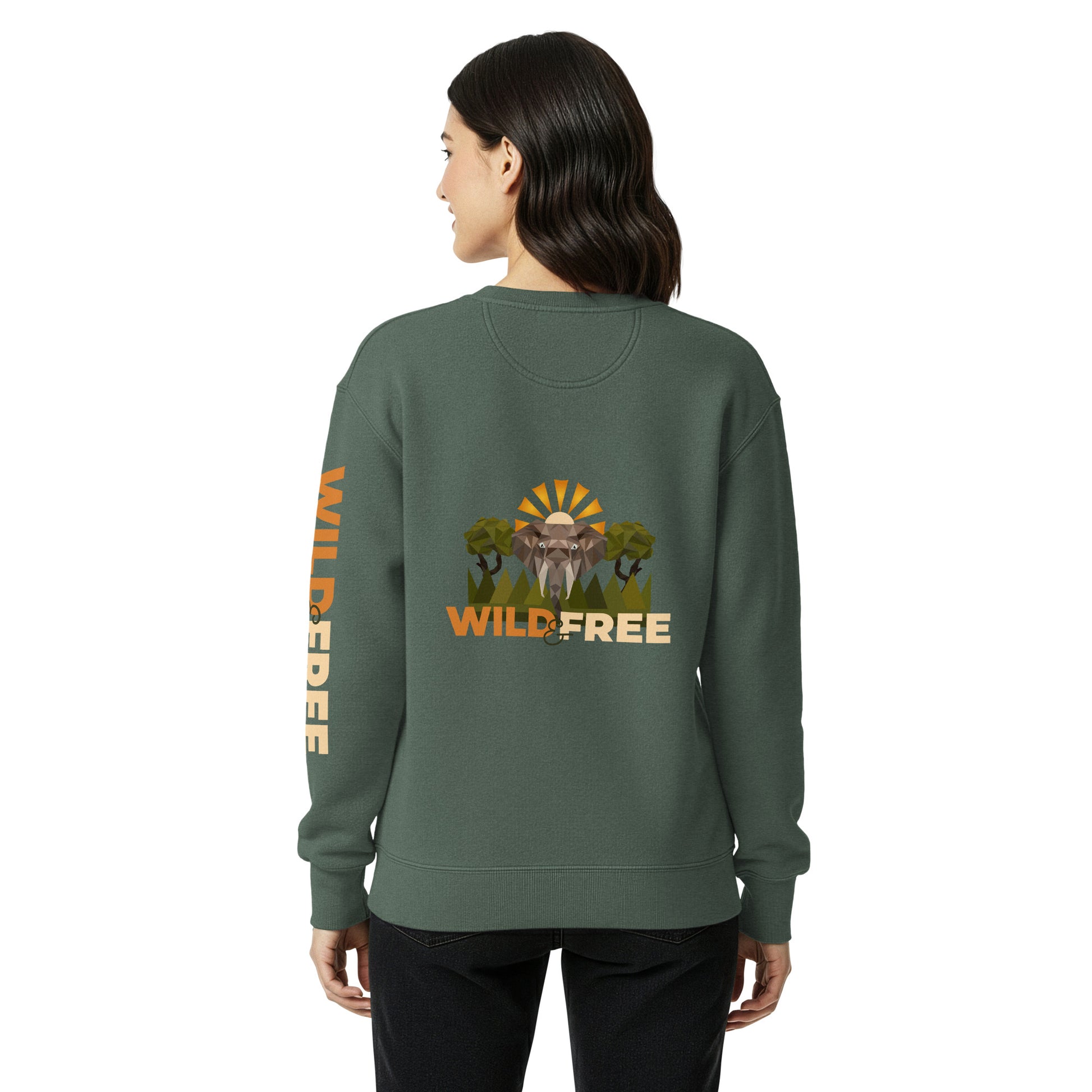 Roaming Giant Sweatshirt - Elephant Graphic Sweatshirt - ELMUGO