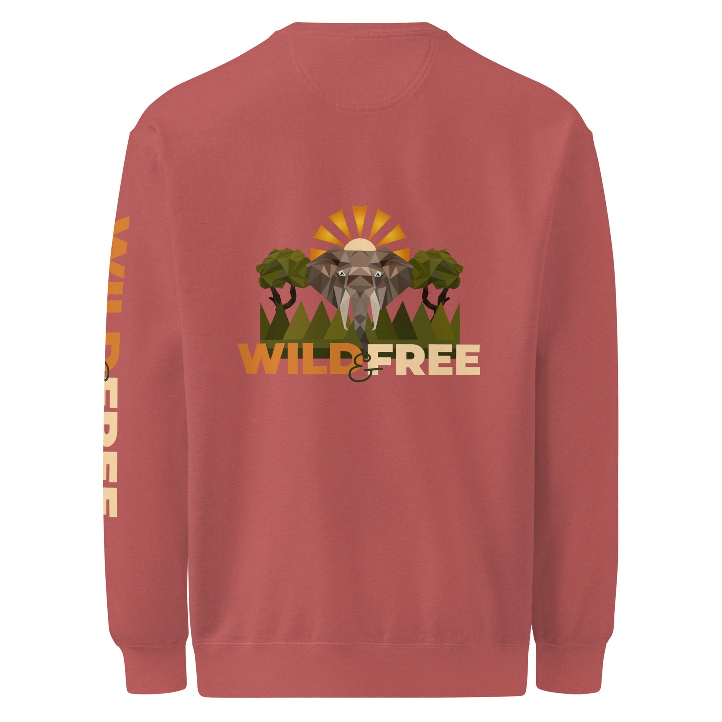 Roaming Giant Sweatshirt - Elephant Graphic Sweatshirt - ELMUGO