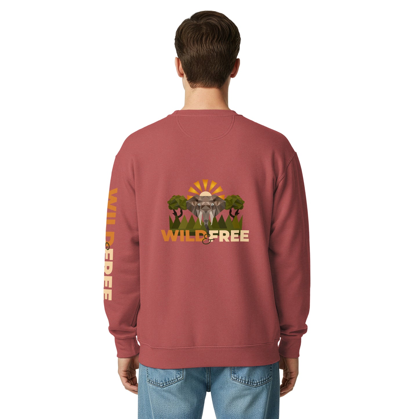 Roaming Giant Sweatshirt - Elephant Graphic Sweatshirt - ELMUGO