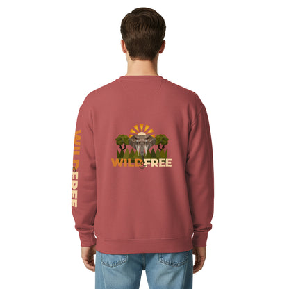 Roaming Giant Sweatshirt - Elephant Graphic Sweatshirt - ELMUGO