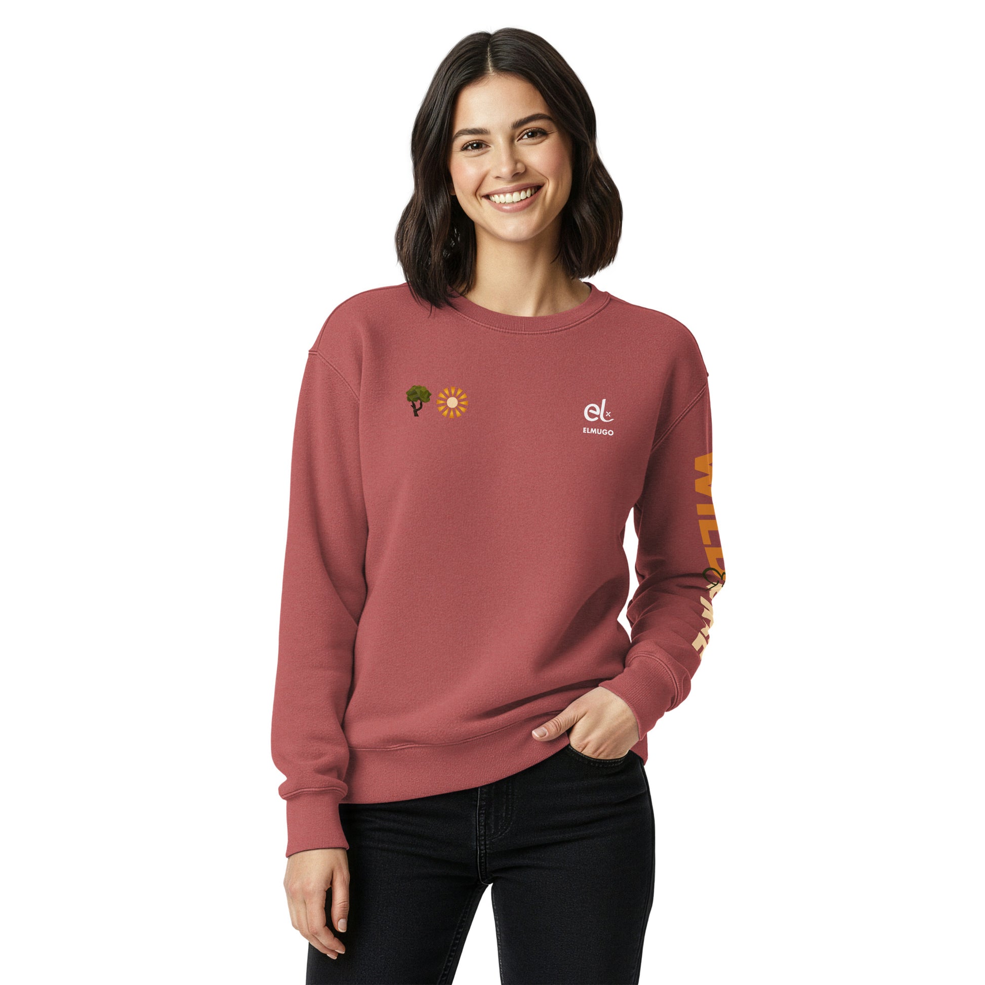 Roaming Giant Sweatshirt - Elephant Graphic Sweatshirt - ELMUGO