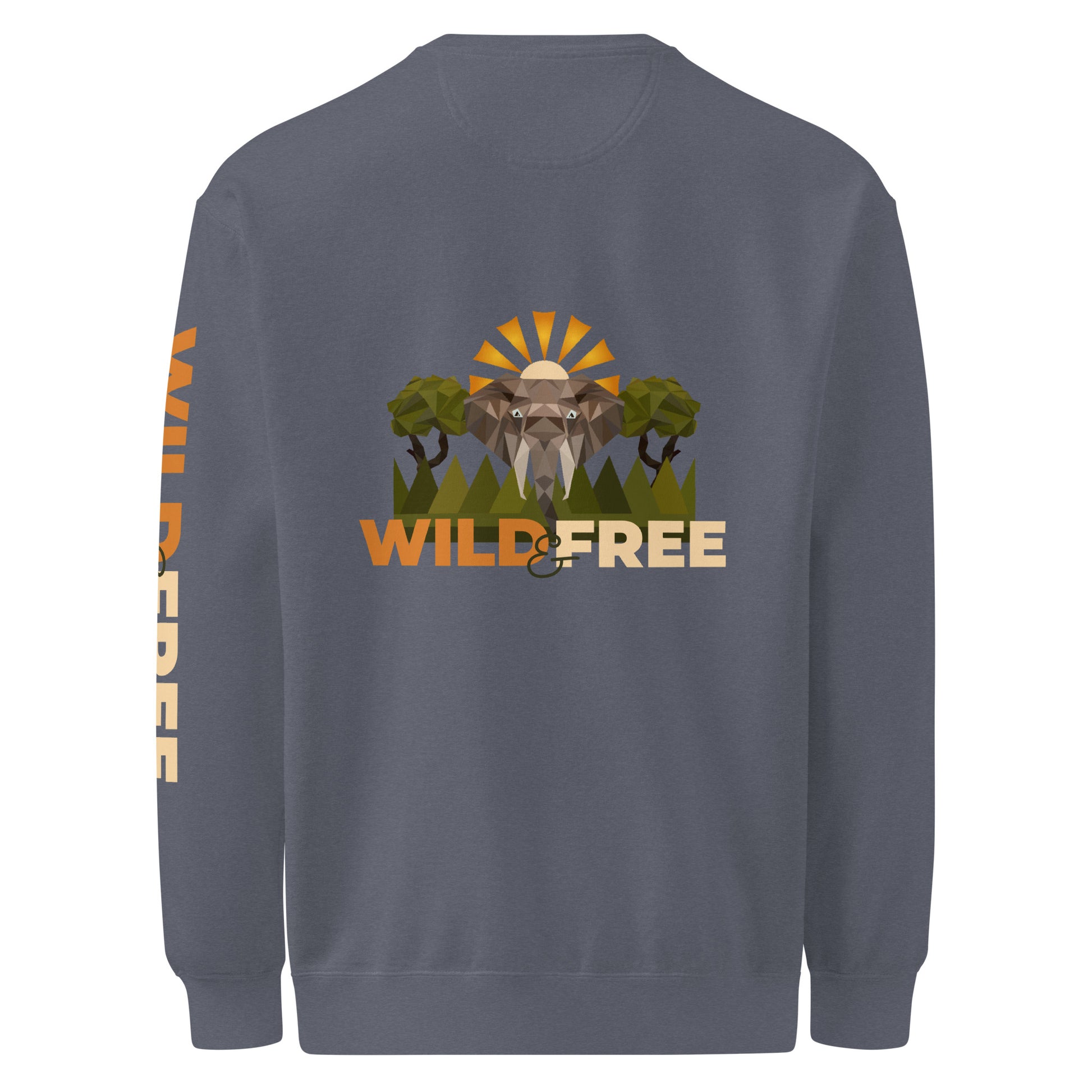Roaming Giant Sweatshirt - Elephant Graphic Sweatshirt - ELMUGO