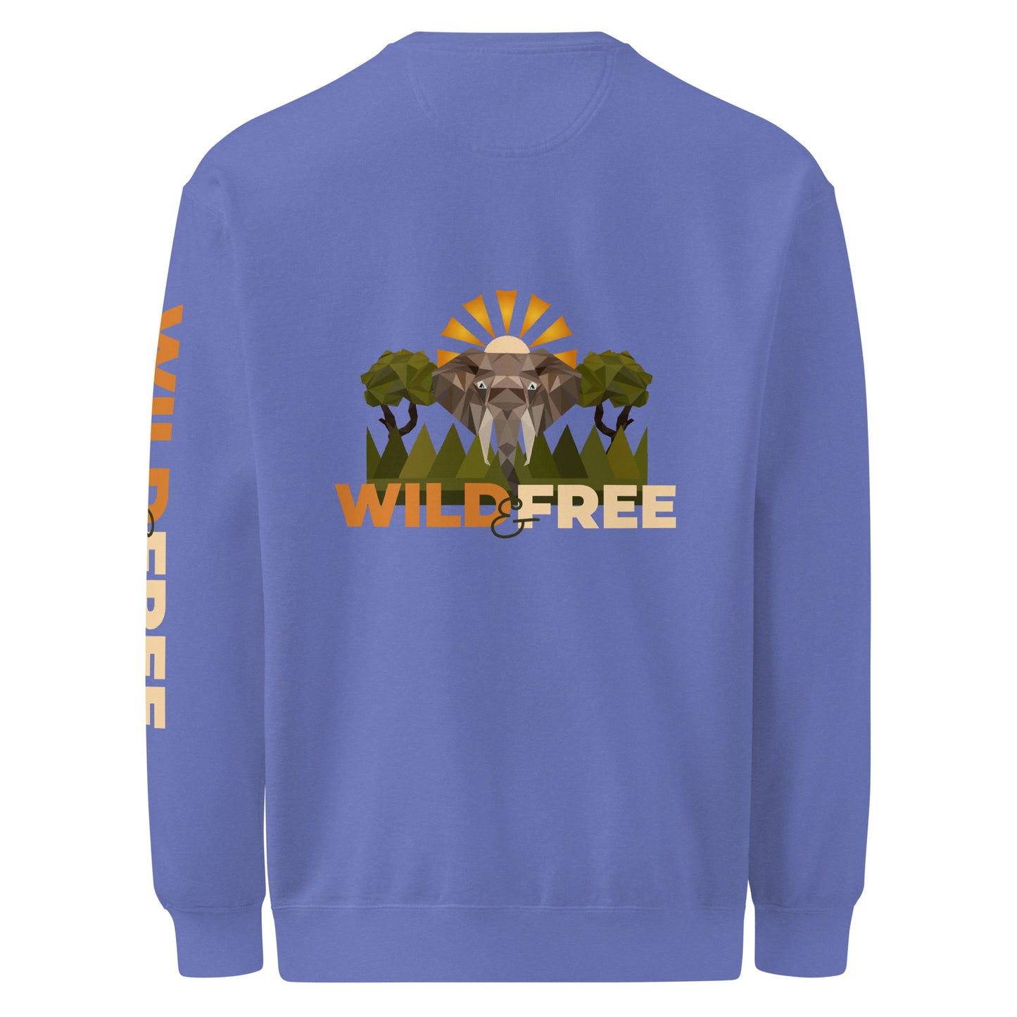 Roaming Giant Sweatshirt - Elephant Graphic Sweatshirt - ELMUGO