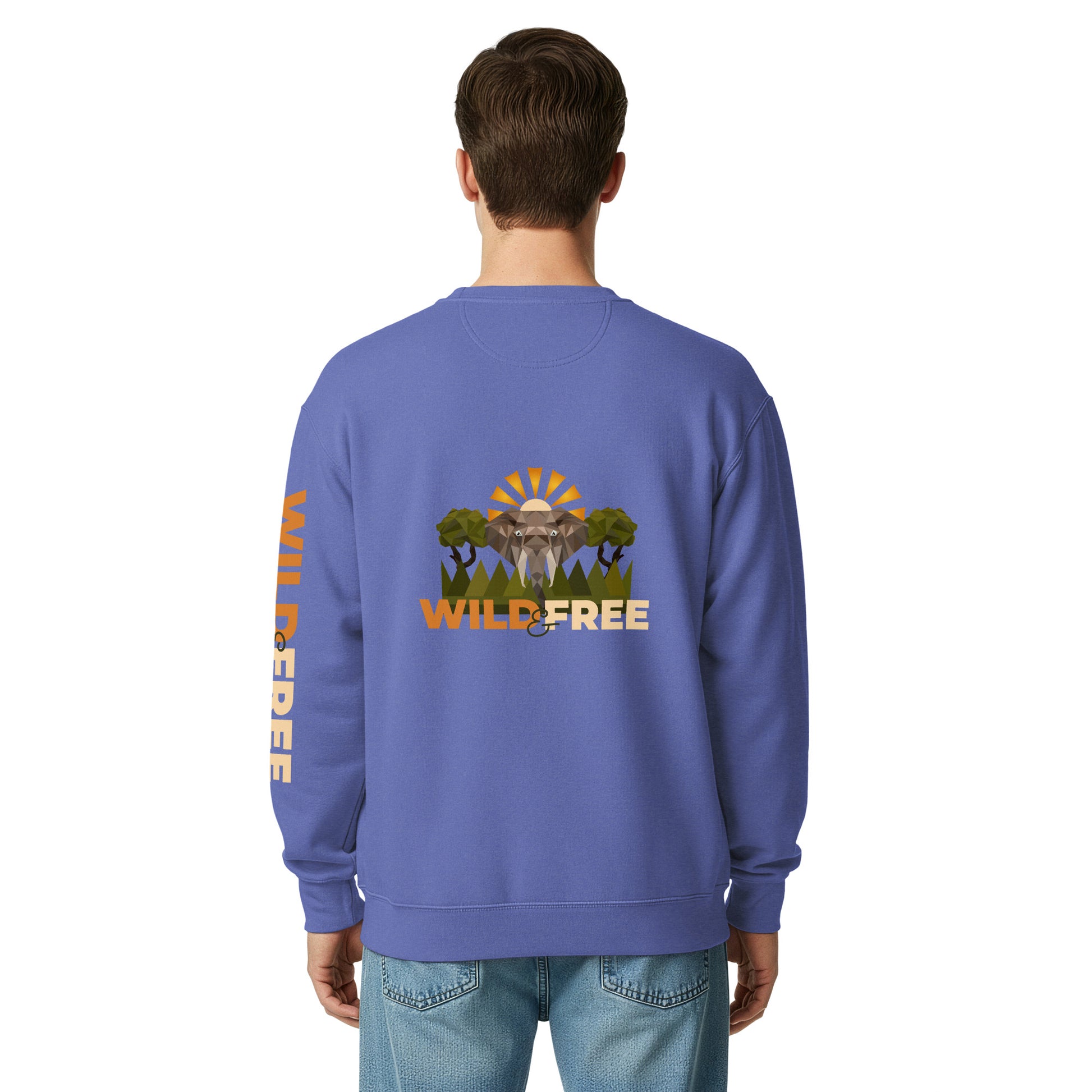 Roaming Giant Sweatshirt - Elephant Graphic Sweatshirt - ELMUGO