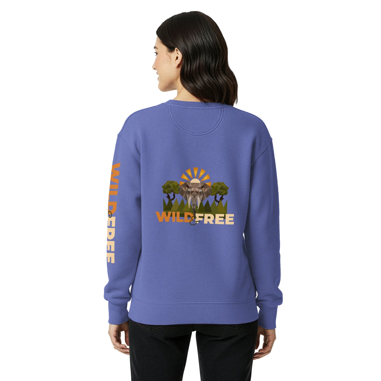 Roaming Giant Sweatshirt - Elephant Graphic Sweatshirt - ELMUGO