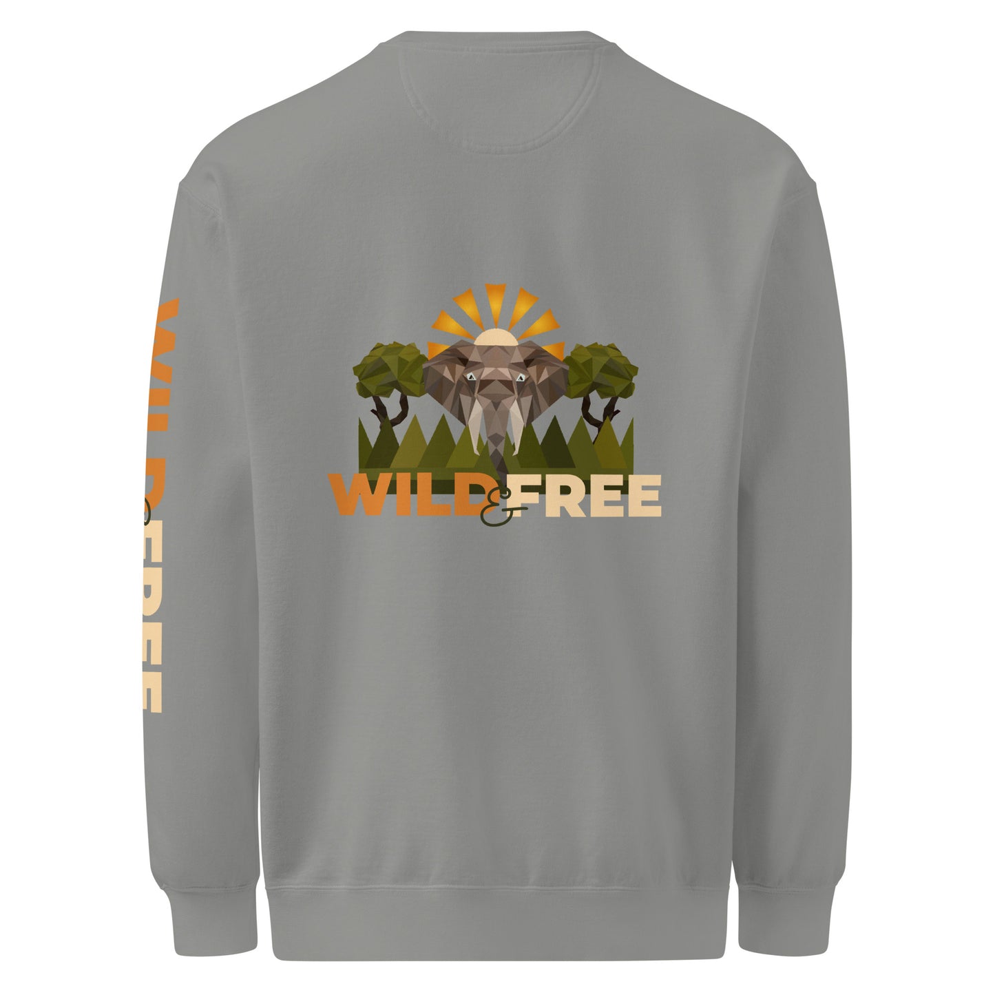 Roaming Giant Sweatshirt - Elephant Graphic Sweatshirt - ELMUGO