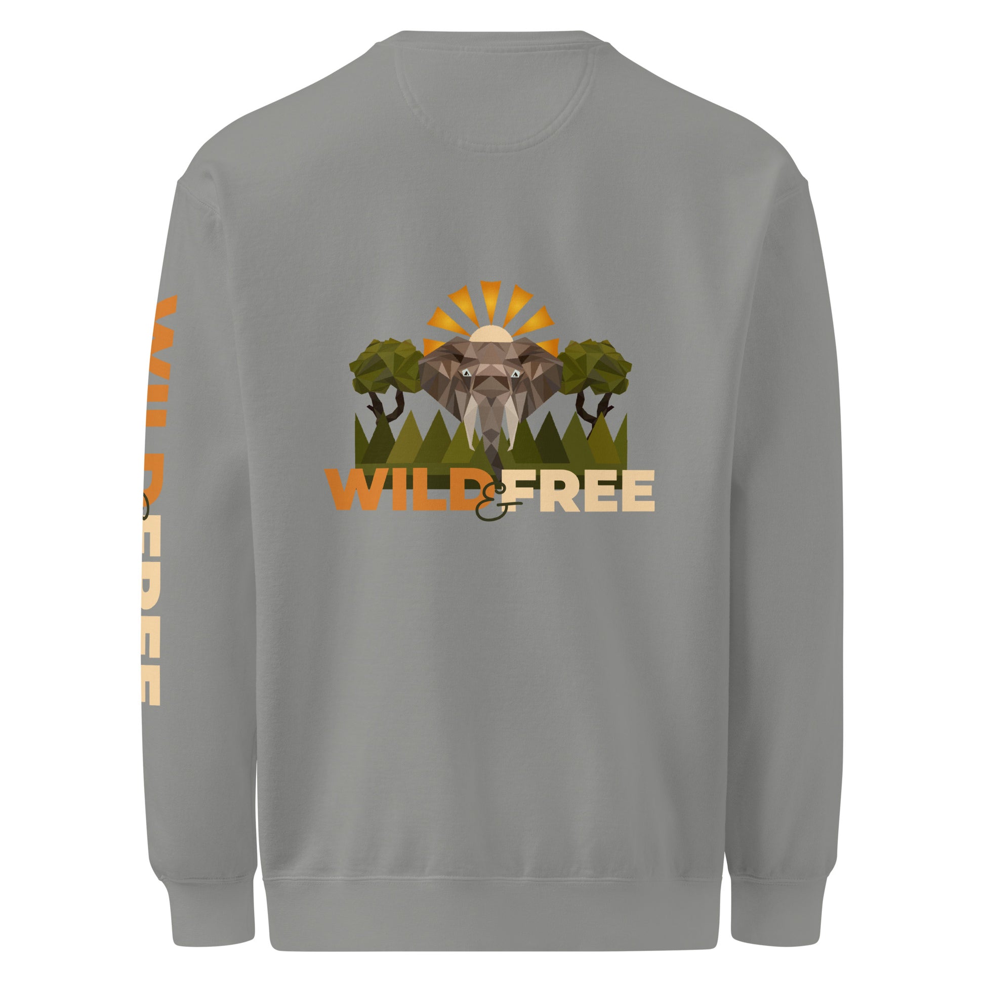 Roaming Giant Sweatshirt - Elephant Graphic Sweatshirt - ELMUGO
