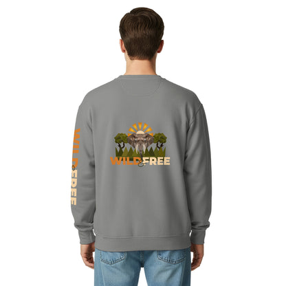 Roaming Giant Sweatshirt - Elephant Graphic Sweatshirt - ELMUGO