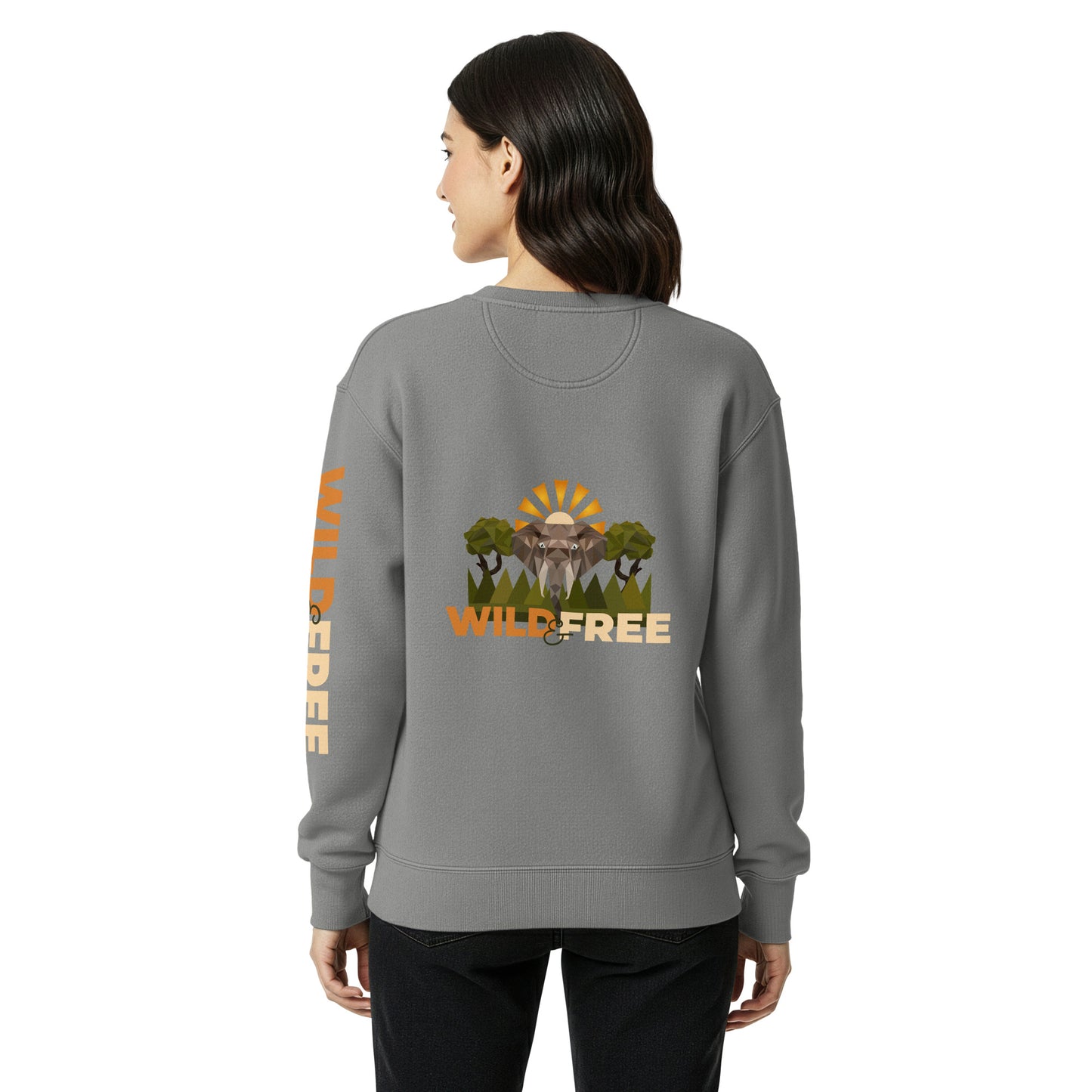 Roaming Giant Sweatshirt - Elephant Graphic Sweatshirt - ELMUGO