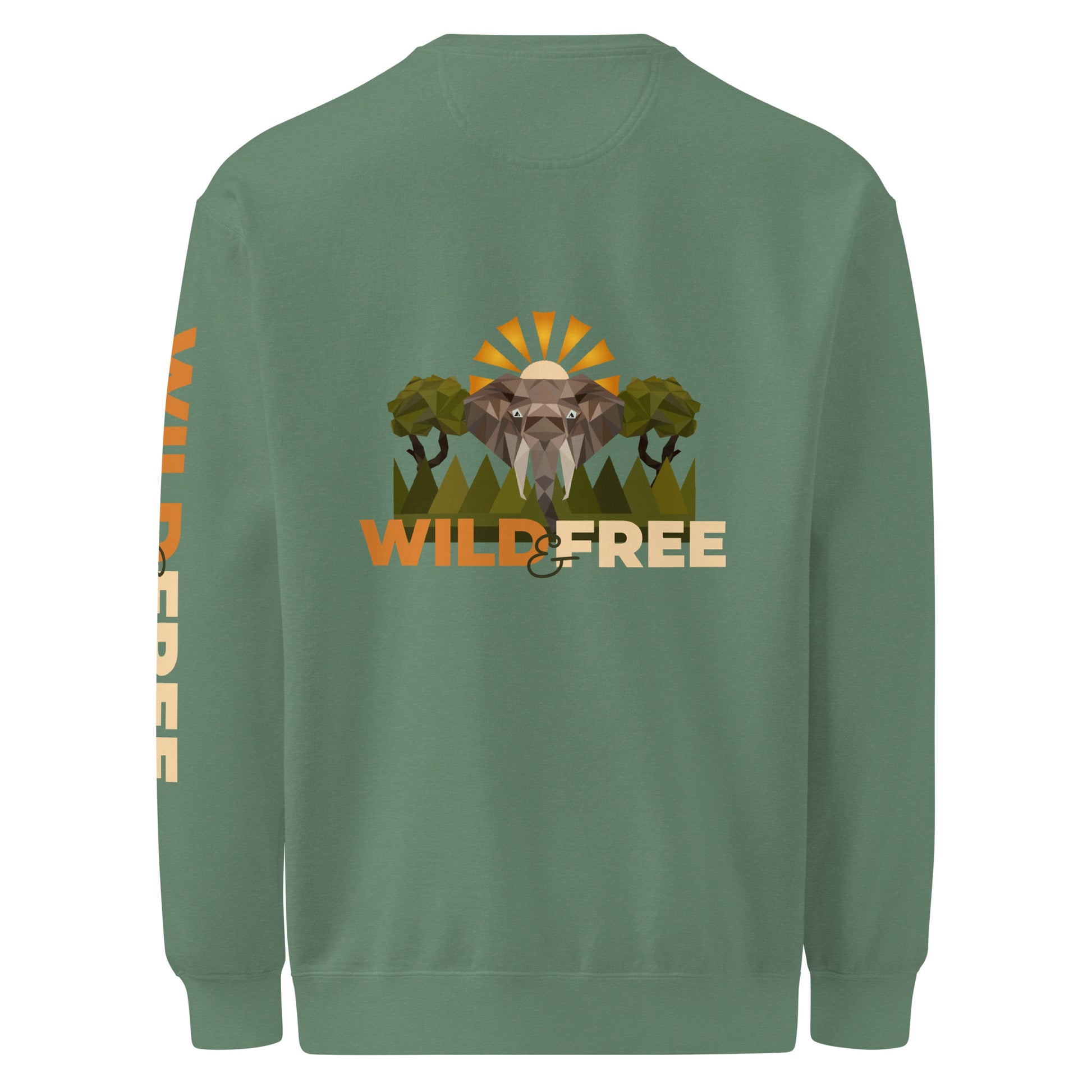 Roaming Giant Sweatshirt - Elephant Graphic Sweatshirt - ELMUGO