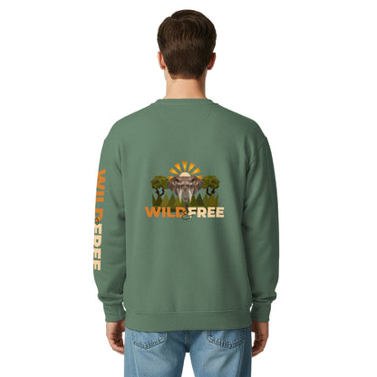 Roaming Giant Sweatshirt - Elephant Graphic Sweatshirt - ELMUGO
