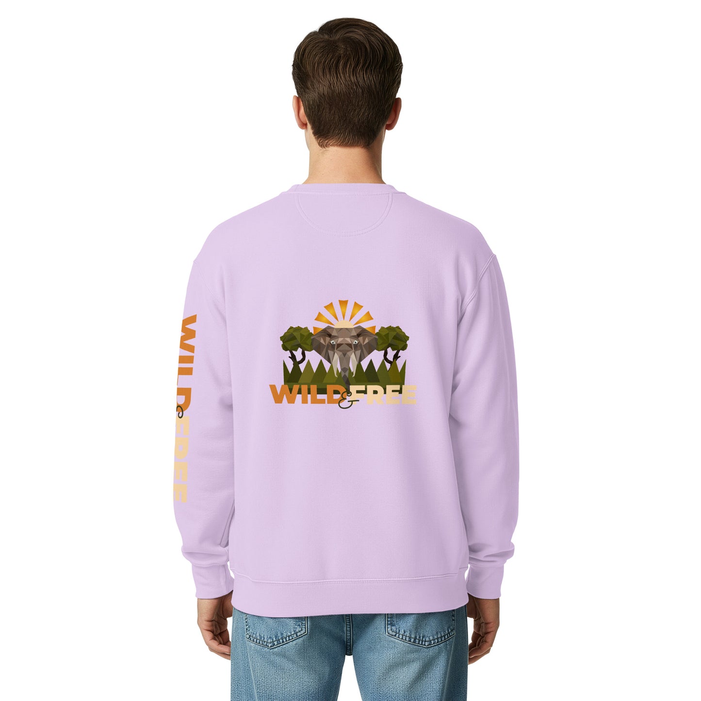 Roaming Giant Sweatshirt - Elephant Graphic Sweatshirt - ELMUGO