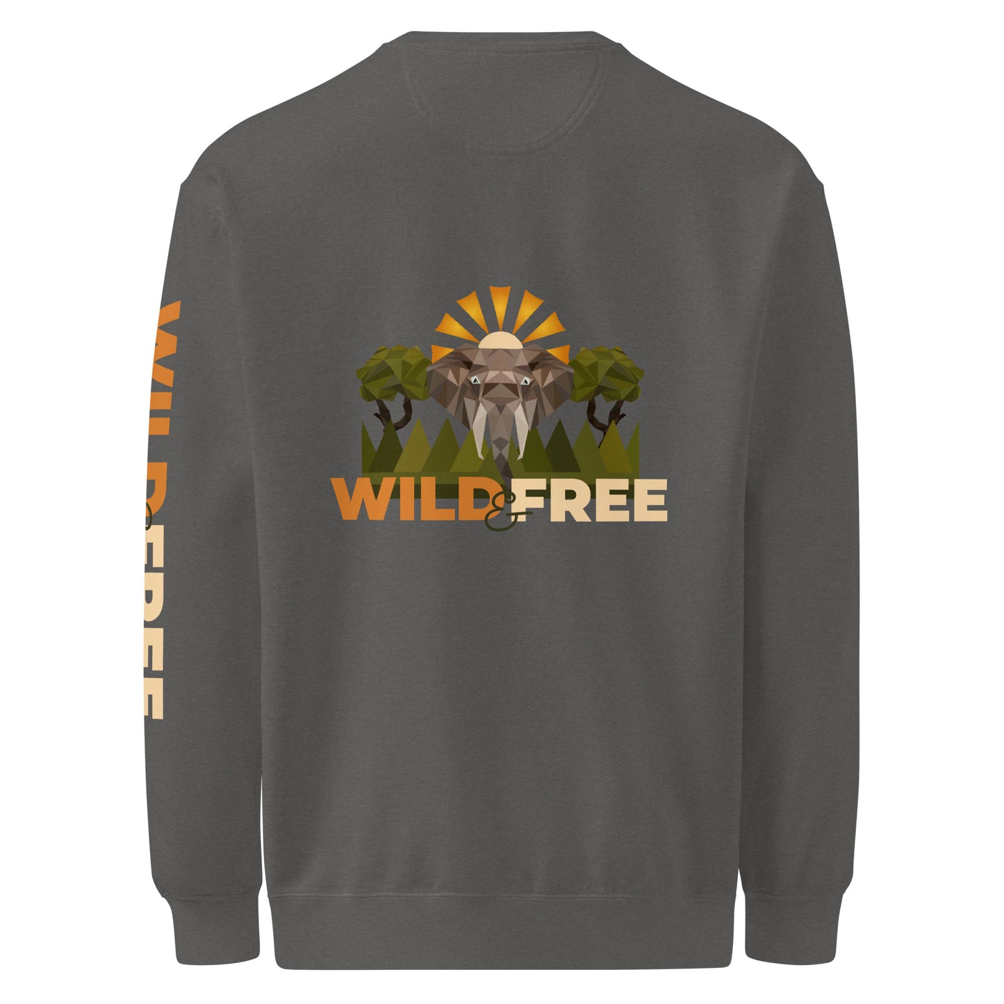 Roaming Giant Sweatshirt - Elephant Graphic Sweatshirt - ELMUGO