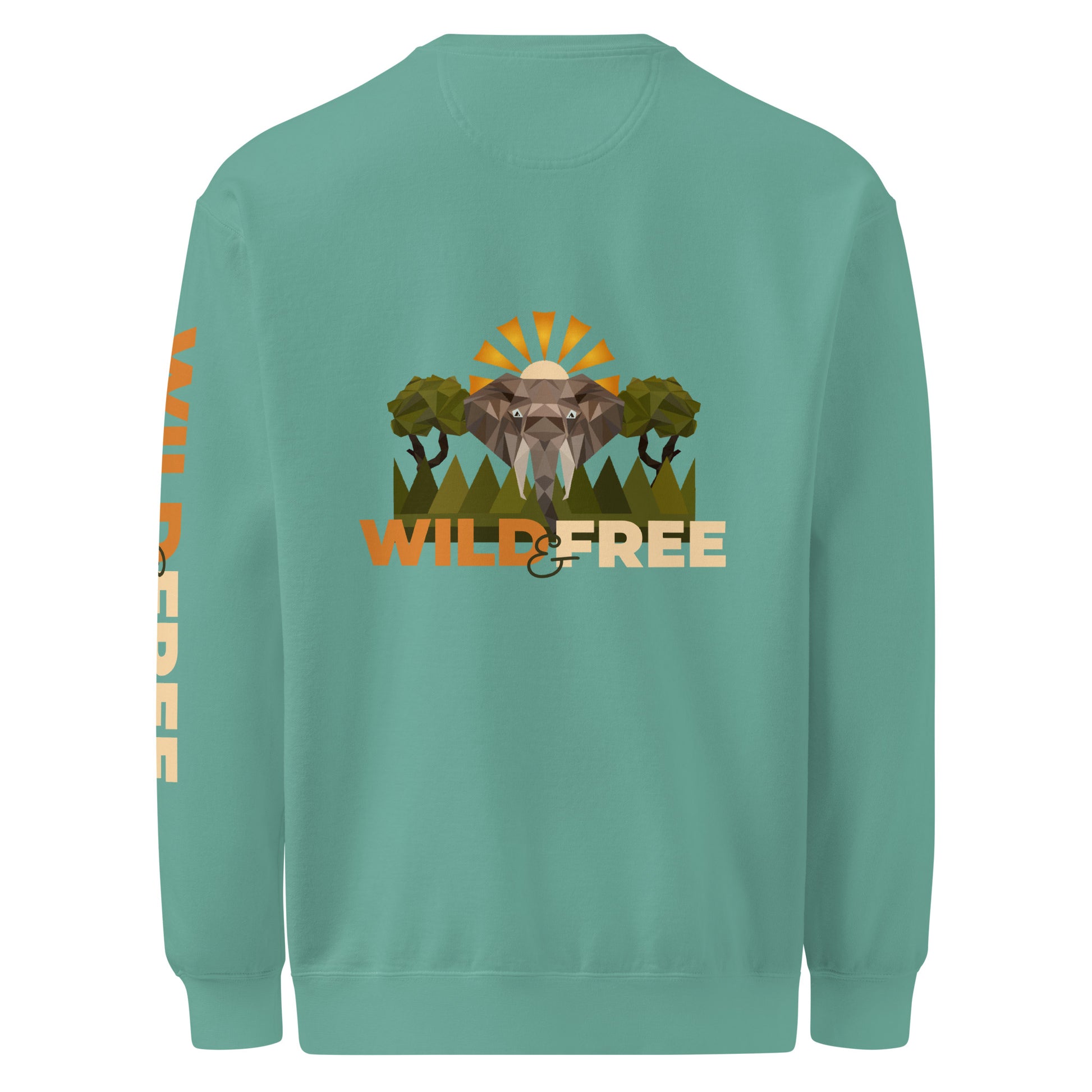 Roaming Giant Sweatshirt - Elephant Graphic Sweatshirt - ELMUGO