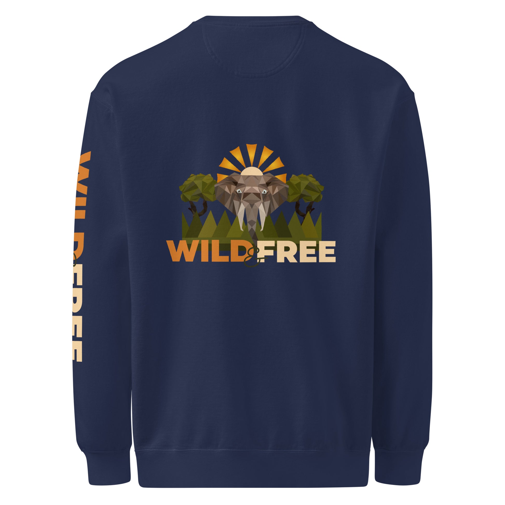 Roaming Giant Sweatshirt - Elephant Graphic Sweatshirt - ELMUGO